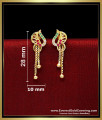 New Model Ad Stone Earrings Gold Forming Jewellery Online 1 gram gold forming jewellery online