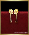 Beautiful Light Weight Daily Wear Hanging Gold Earrings light weight gold earrings designs,