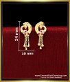 Gold Forming Peacock Design Ruby White Hanging Earrings new model gold earrings for daily wear