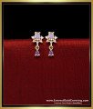 purple stone earrings gold
