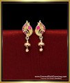 New Model Ruby Cubic Zirconia Earrings Studs Online cubic zirconia earrings india