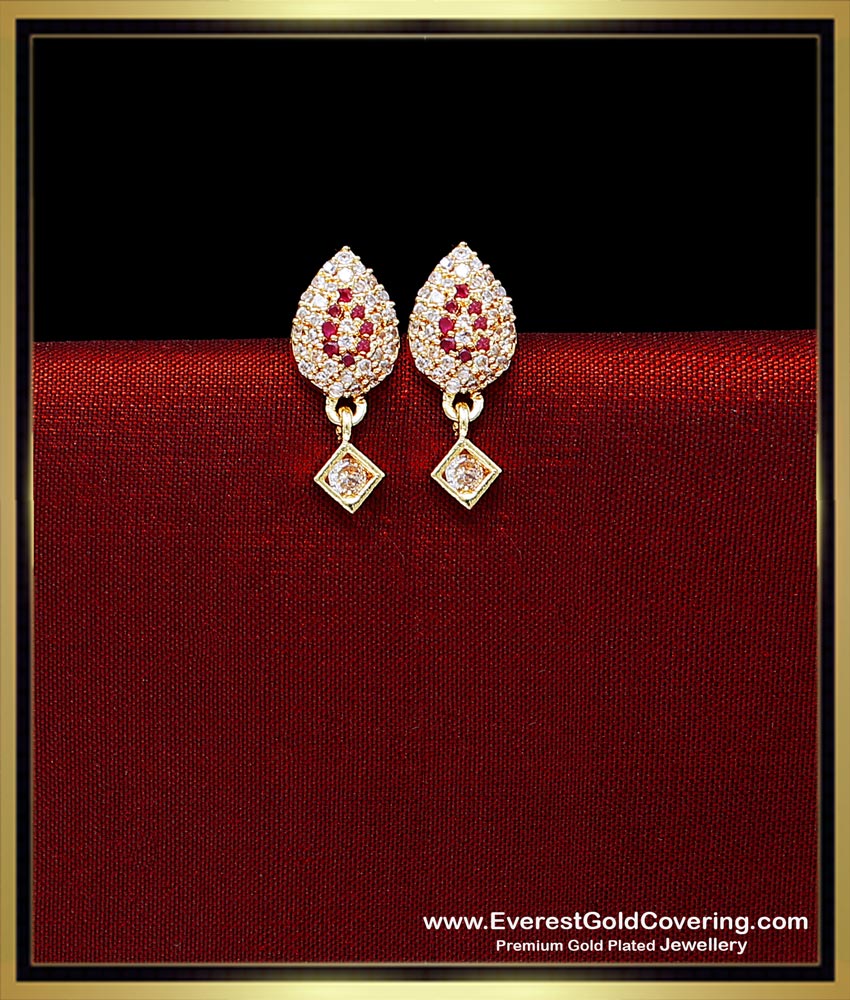 gold stud earrings designs for daily use