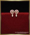 Cute Small Round Shape Multi Stone Stud Earrings small round earrings for girls