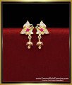 Gold Plated White and Ruby Butterfly Design Stud Earrings butterfly earrings studs