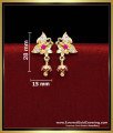 Gold Plated White and Ruby Butterfly Design Stud Earrings butterfly earrings studs