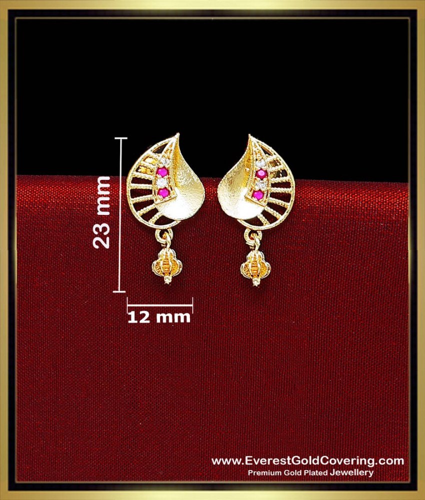 Lightweight Leaf Stud Earrings for Office Wear