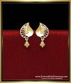 1 Gram Gold Plated Sparkling Stones Ear Tops for Girls daily use ear tops for girls gold