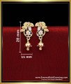 Imitation Jewellery Daily Wear Trendy Gold Earrings Designs white stone earrings for women