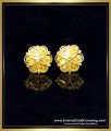 Simple Daily Use Flower Design Gold Forming Stud Earrings gold forming jewellery