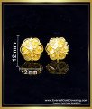 Simple Daily Use Flower Design Gold Forming Stud Earrings gold forming jewellery