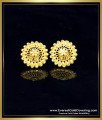 Traditional Flower Design Yellow Gold Stud Earrings Online forming gold earrings design