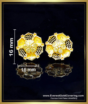 ERG2706 - Gold Model 2 Gram Gold Plated Daily Wear Stud Earrings