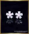 Beautiful Artificial Diamond White Gold Stud Earrings flower design earrings artificial