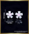 Beautiful Artificial Diamond White Gold Stud Earrings flower design earrings artificial