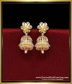 1 Gram Gold Plated Daily Wear Plain Jhumkas Earrings 1 gram gold jhumka earrings online