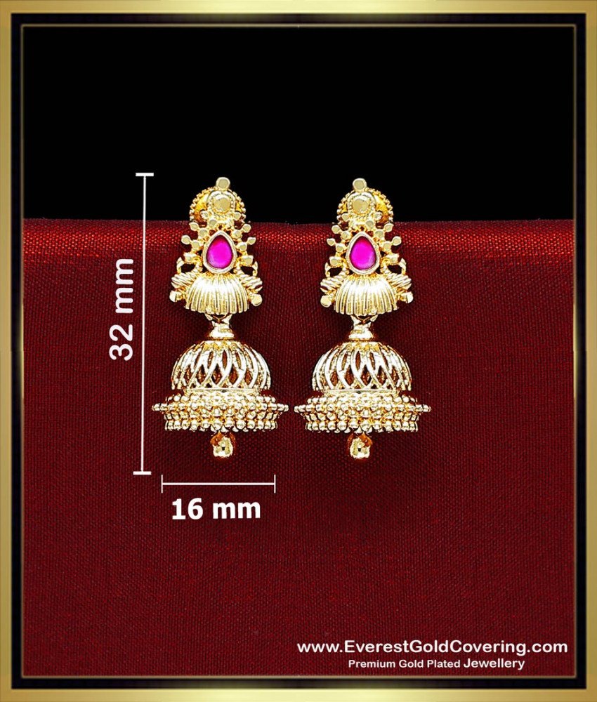 bridal gold jhumka design