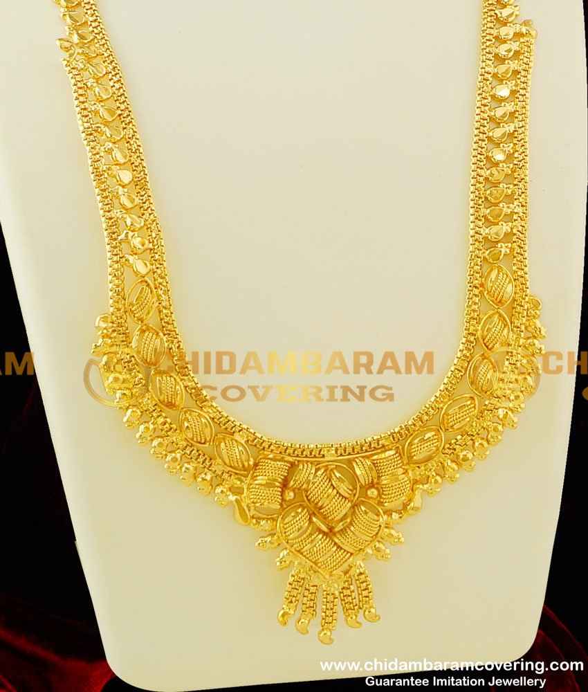 HRM234 - Latest New Gold Look 1 Gram Micro Plated Haram Imitation Jewelry for Bride