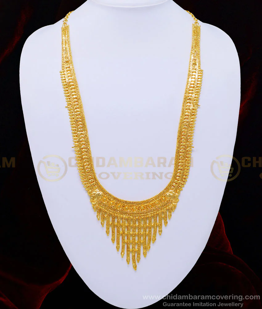 Buy Latest 1 Gram Gold Haram Bridal Long Rani Haar New Design for Wedding