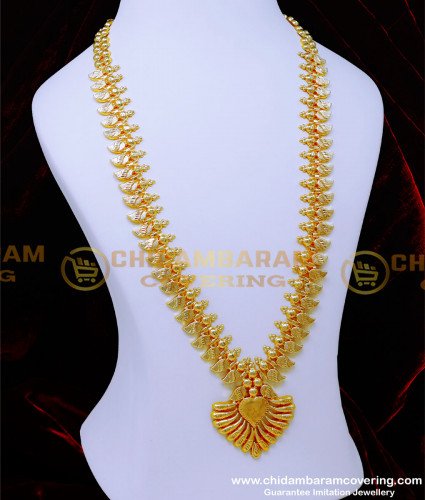 HRM928 - Gold Model Kerala Haram Design 1gm Gold Plated Jewellery