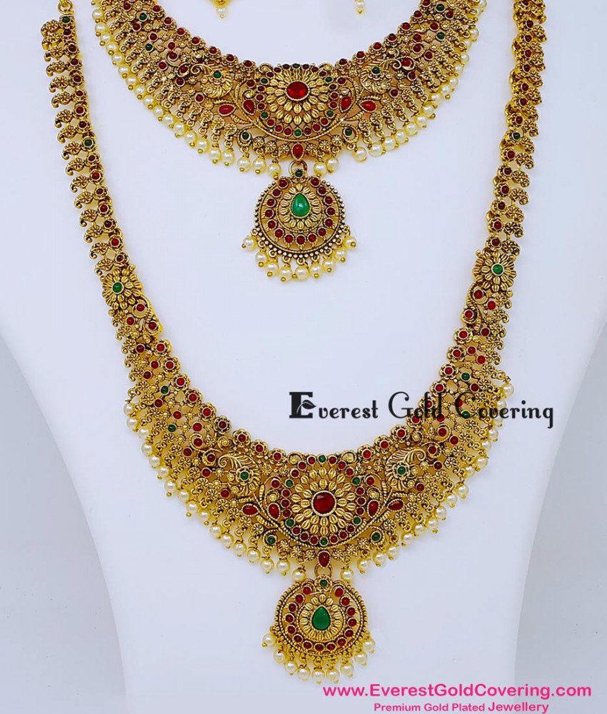 South Indian Bridal Jewellery Set Pearl