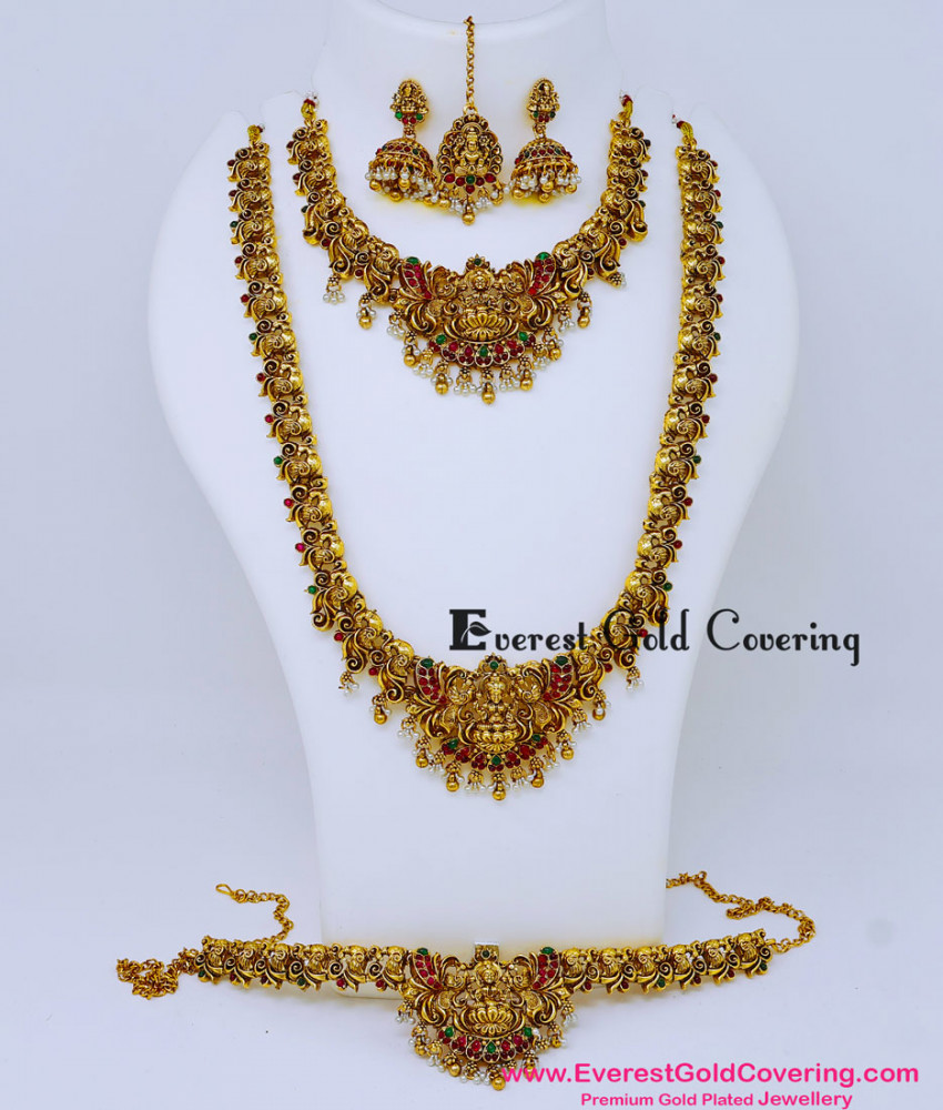 Antique Jewellery South Indian Jewellery Set for Marriage