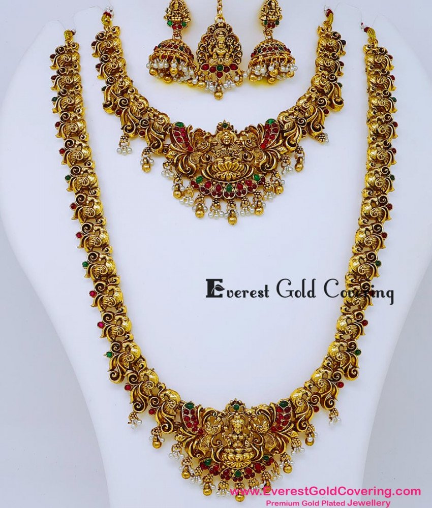 Antique Jewellery South Indian Jewellery Set for Marriage