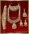 Radha Krishna Design Haram Necklace Jewellery Set