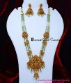 green beads gold jewellery designs