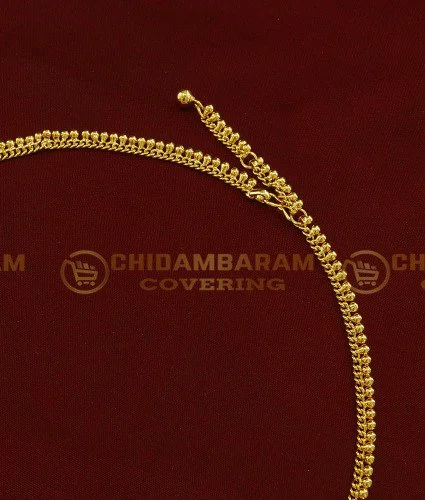 Buy Real Gold Like Baby Girl Aranjanam Gold Beads Muthu Arunakodi ...