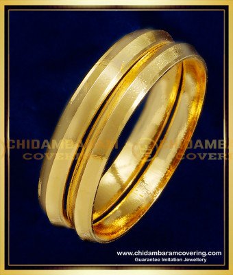KBL053 - 2.0 Size One Gram Gold Baby Bangles Thick Baby Kada Bangles Design Online