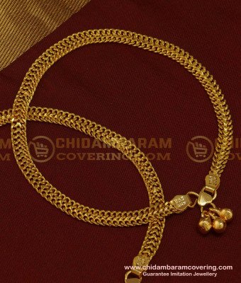 ANK072 - 12 Inches Gold Plated Guaranteed Anklet Design for Daily Use