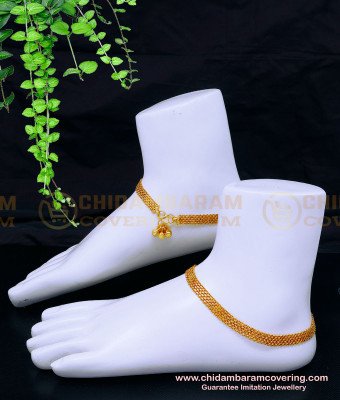 ANK130 - 10.5 Inch Gold Plated Daily Use Chain Model Gold Payal Design