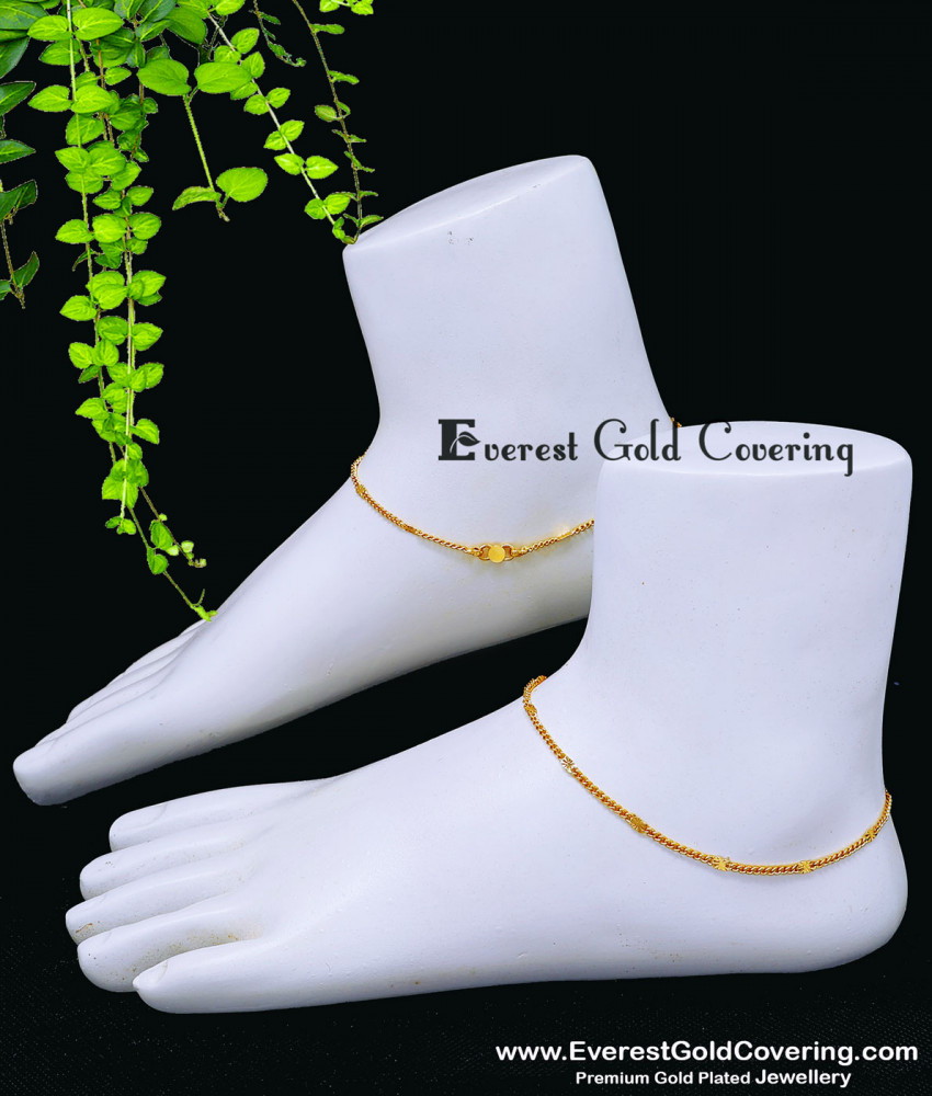 Original Impon Jewellery Office Wear Simple Anklet Model Latest Original Impon Anklet Design for Women