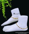 Latest Fashion Anklet Design with Black Stones Payal for Women Latest Gold Plated Black Stone Anklet Design Online