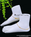 1 Gram Gold Daily Wear Latest Chain Simple Payal Design Thin Chain Payal for Girls