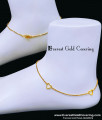 Stylish Heart Model Daily Use 1 Gram Gold Anklets Designs 1 gram gold anklets for women