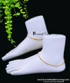 Modern 1 Gram Gold Light Weight Chain Anklets for Women gold plated anklets for women