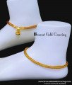 Premium Quality Daily Use Gold Plated Payal for Women simple gold payal design