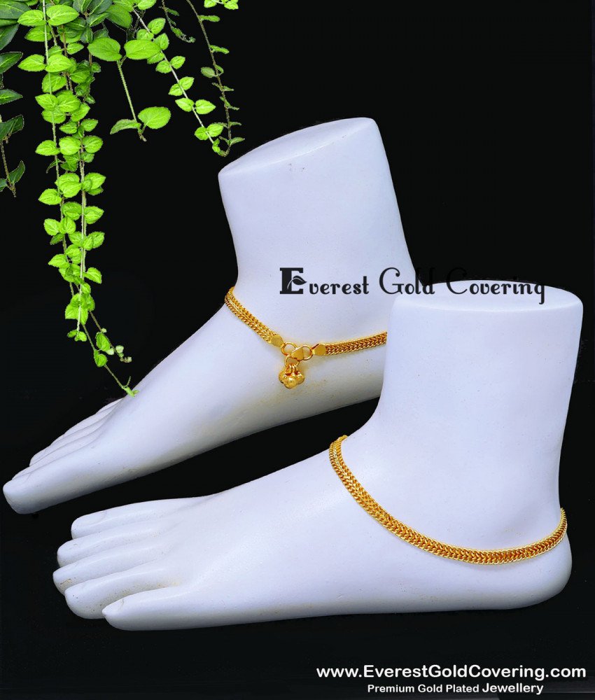 1 gram gold anklets for Women