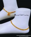 Gold Plated Daily Wear Cute Simple Gold Anklet Designs simple new model anklet gold