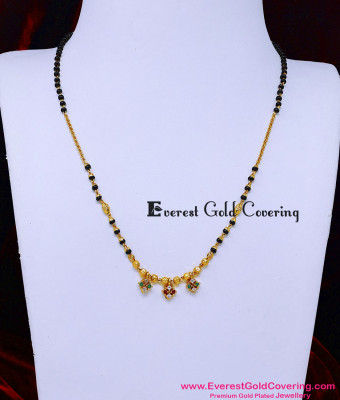 BBM1129 - Gold Plated Light Weight Short Mangalsutra New Design