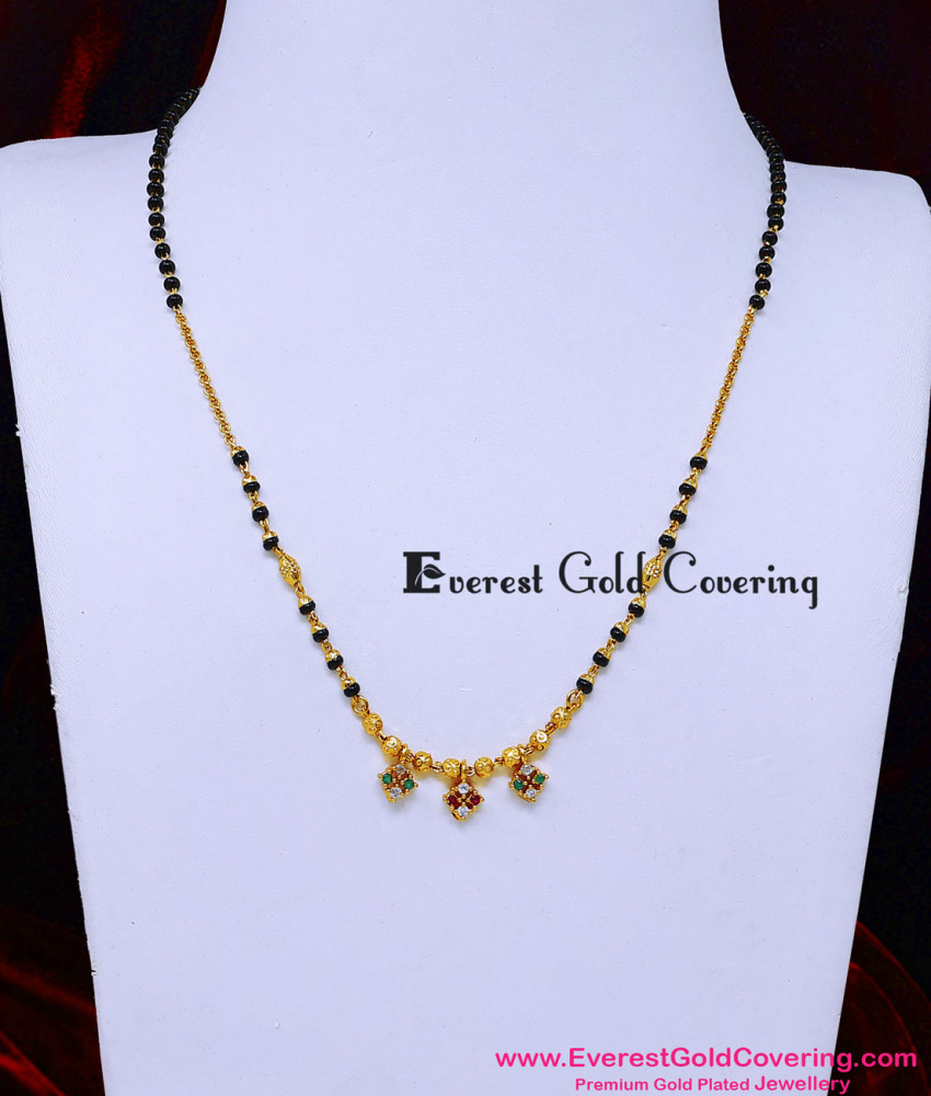 new fancy short mangalsutra designs