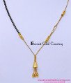 half gold chain half mangalsutra
