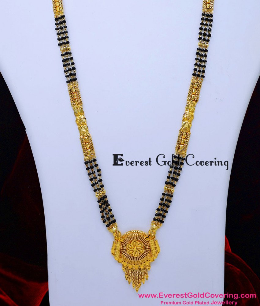 bridal mangalsutra gold plated design