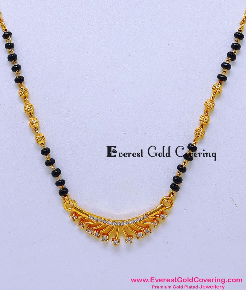 gold hindu mangalsutra design