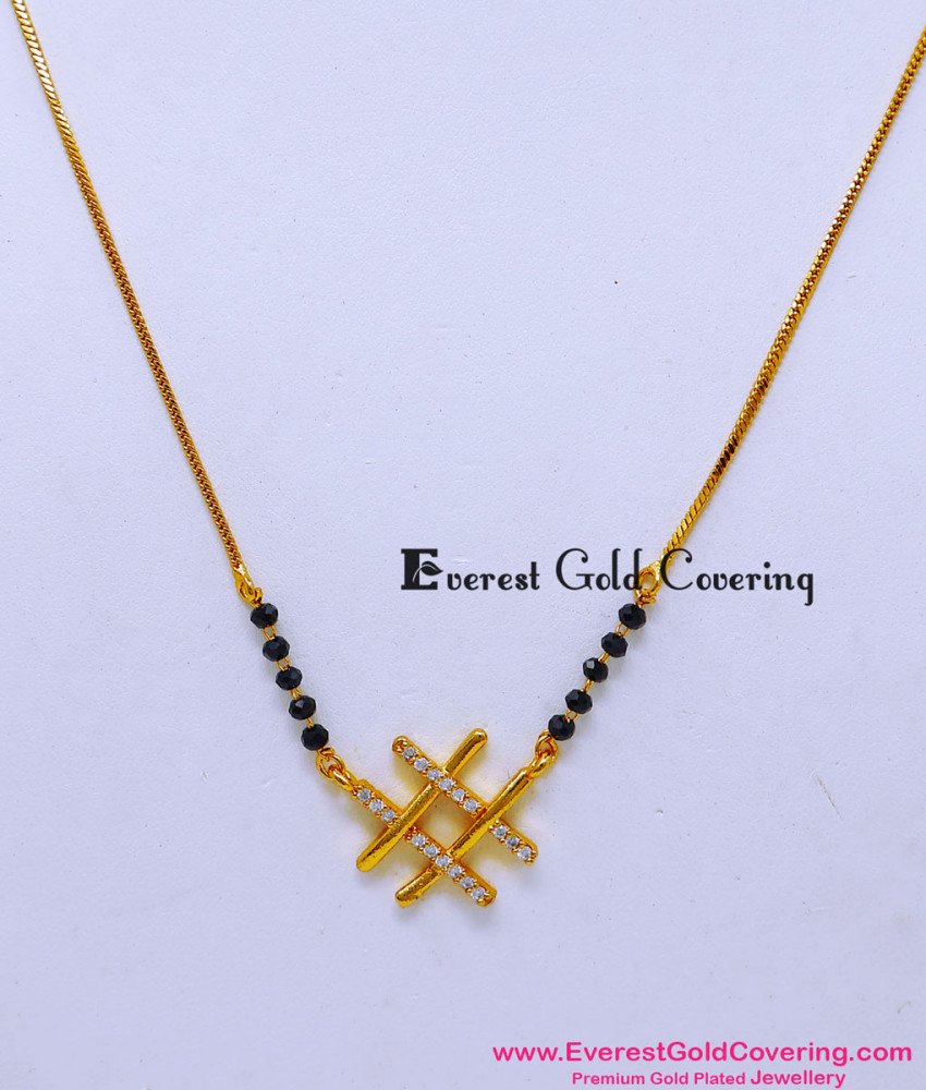 fancy short mangalsutra designs