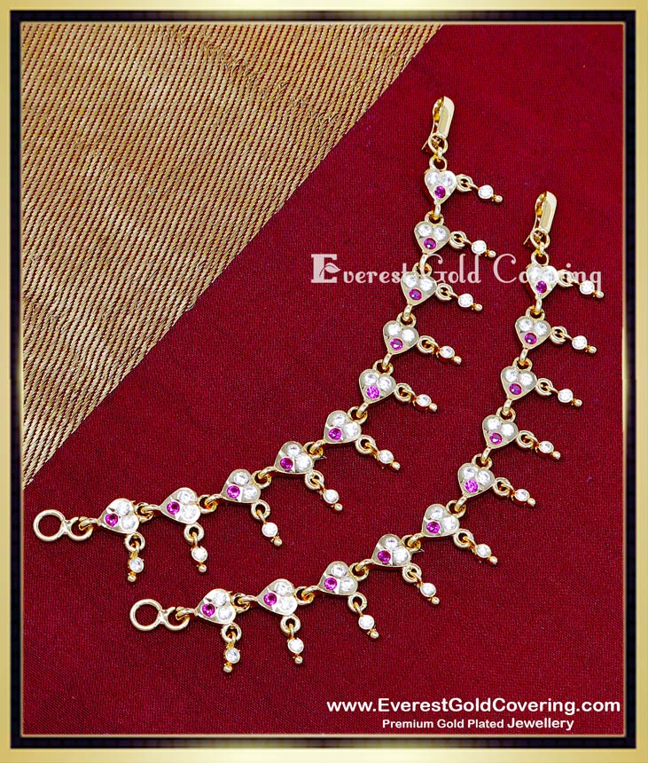gold plated impon ear chain designs