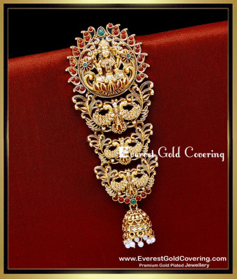MAT325 - Latest Lakshmi and Peacock Design Antique Jada Billalu