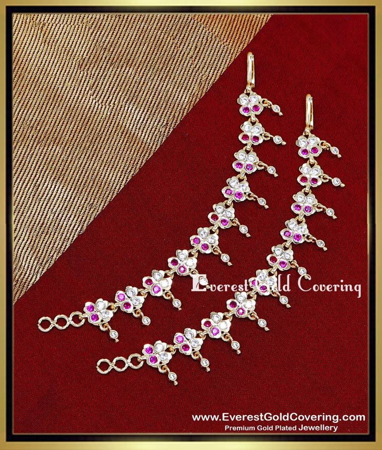 south indian traditional ear chain