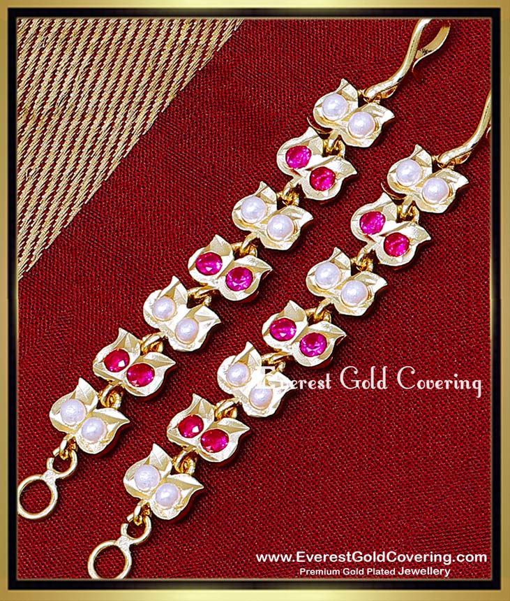 pearl ear chain designs